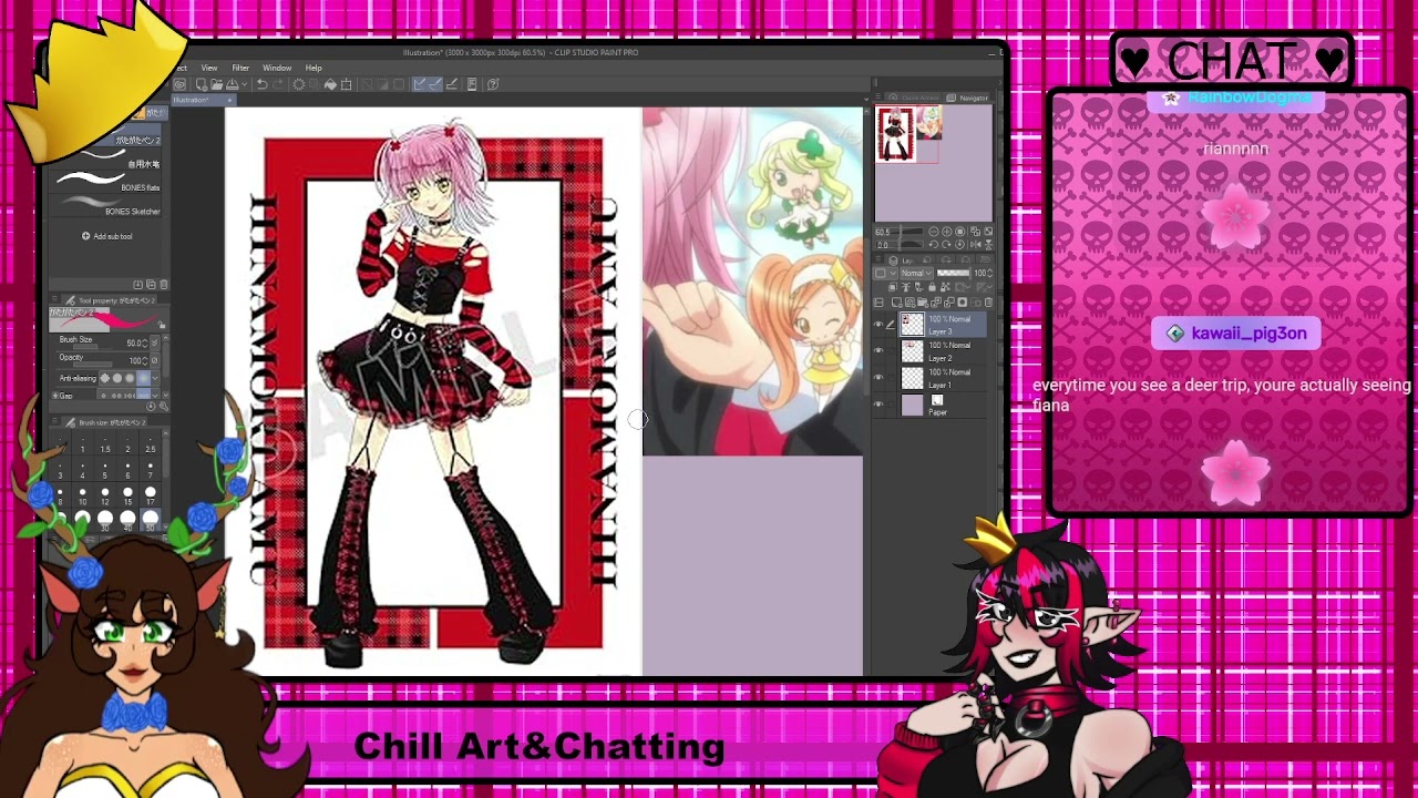 Hyperfixation art and chatting with @fiannaofstorms