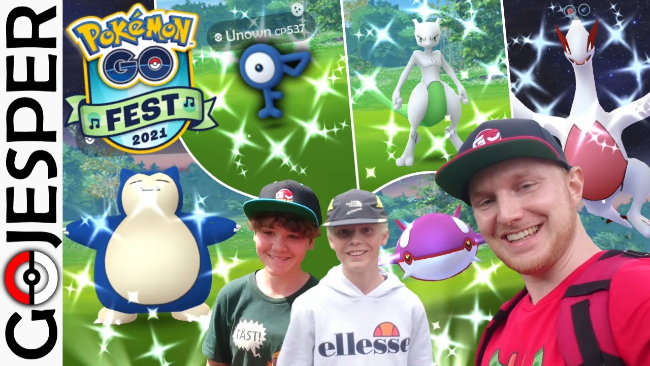 GoFest 2021 - Shiny Snorlax!! Unown, Mewtwo, Lugia og Kyogre!! - Dag 2 (Dansk Pok&eacute;mon GO)