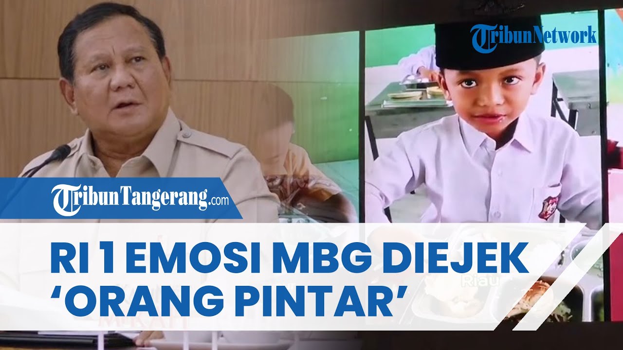 PRABOWO EMOSI hingga Tunjuk tunjuk! Program MBG Diejek Orang orang Pintar Manusia Macam Mana