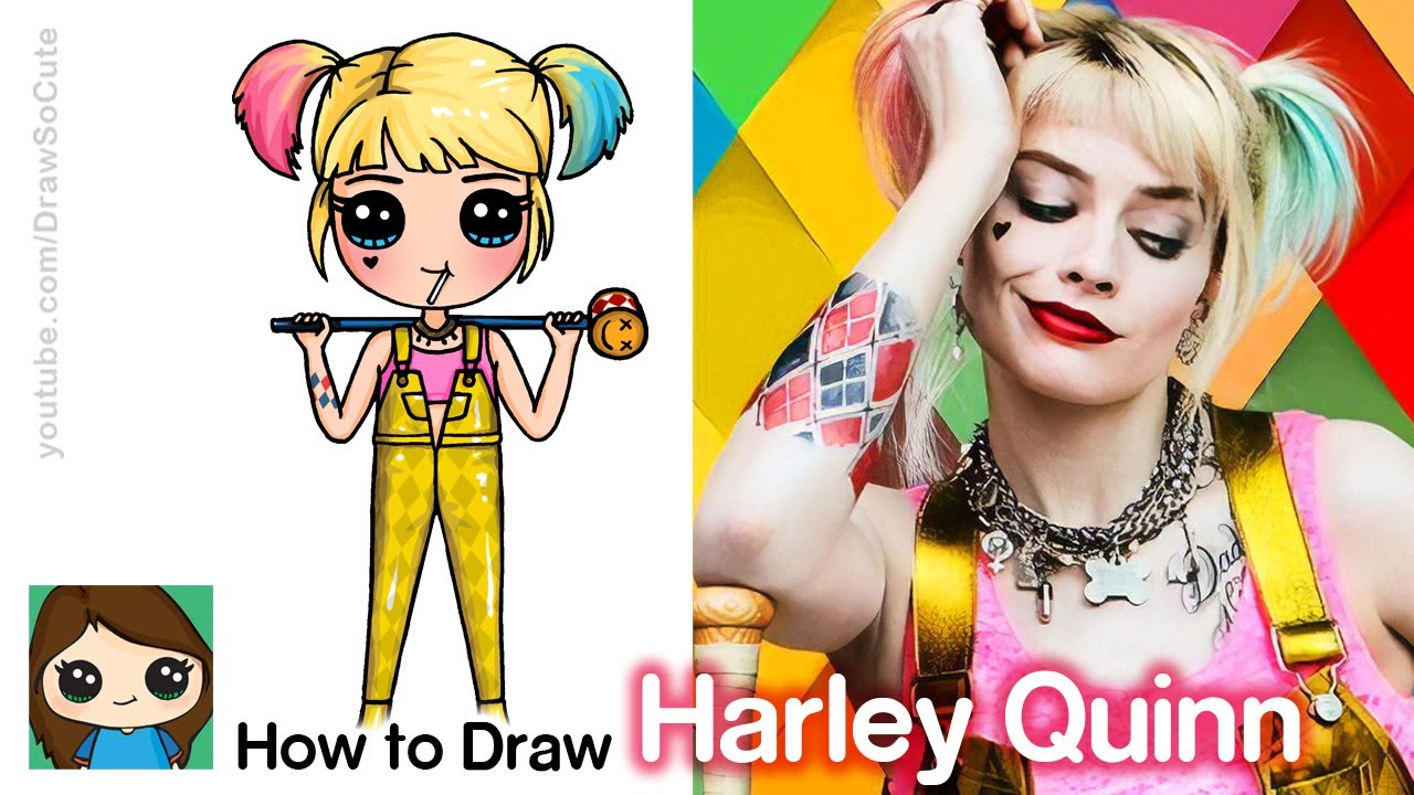 How to Draw Harley Quinn | Birds of Prey