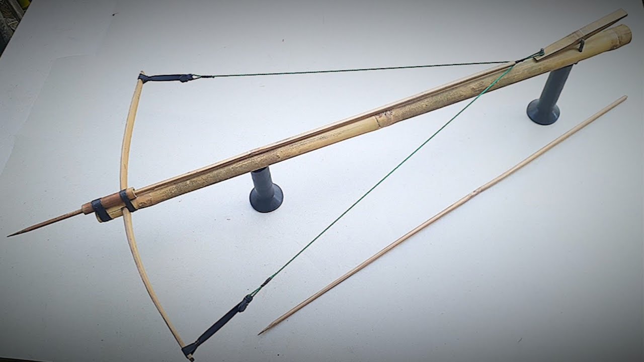 DIY crossbow | making crossbows and arrows from bamboo