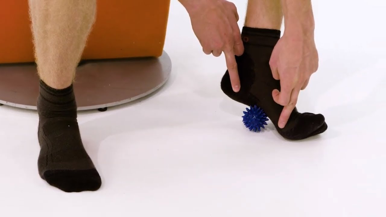 Heel Pain (Plantar fasciitis) Exercise with Massage Ball
