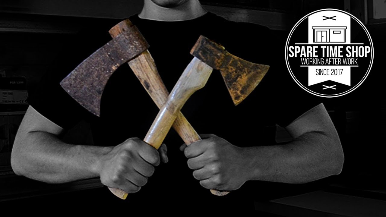 Restoring 2 Old Axes From The Flea Market / No Powertools