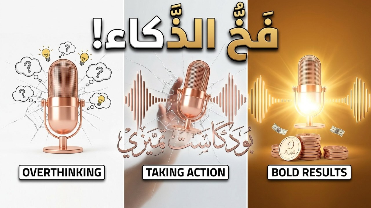 بودكاست تميزي: لماذا يسبقكِ الأقل ذكاءً منكِ؟ حقيقة الكسل وفخ القناعة المزيفة