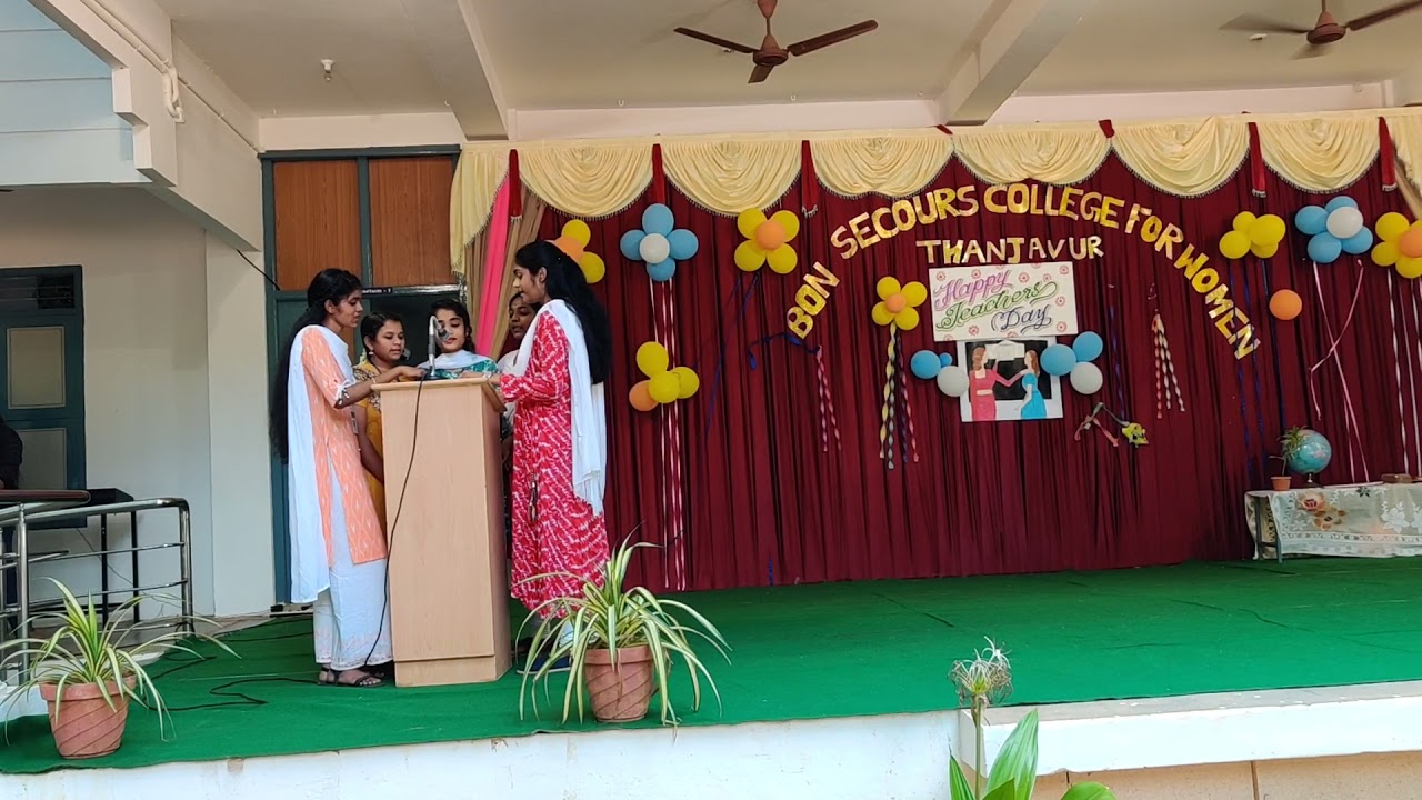 Bon Secours College for Women - Teacher's day Celebration