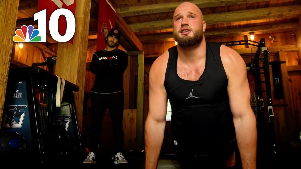 Lane Johnson Has a 'Bro Barn' to Train for Eagles Games | NBC10 Philadelphia