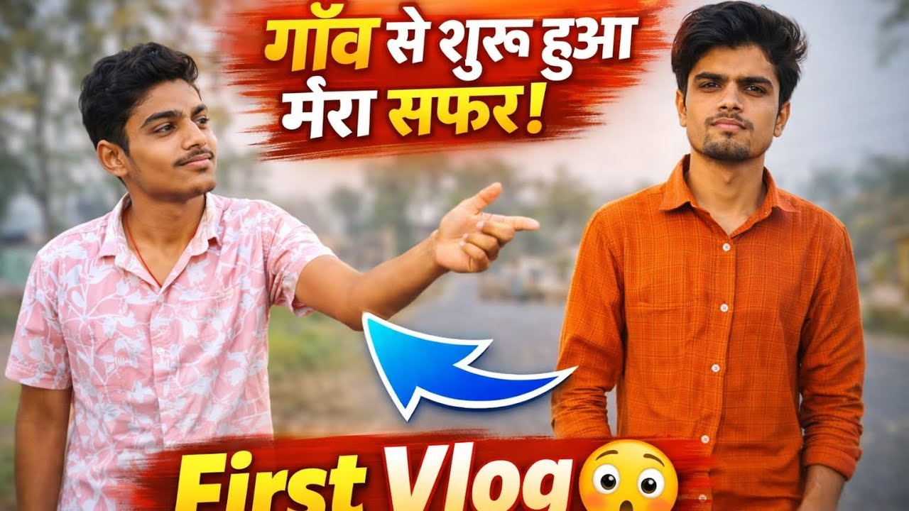यह मेरा पहला vlog है जिसमें मैं अपने गाँव की लाइफ और दोस्तों के साथ बिताए कुछ मजेदार पल दिखा रहा हूँ