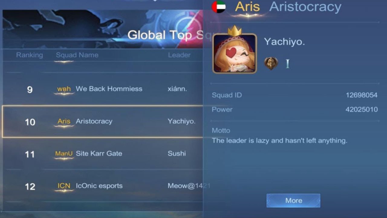 Pushing Global 10 Squad | MLBB