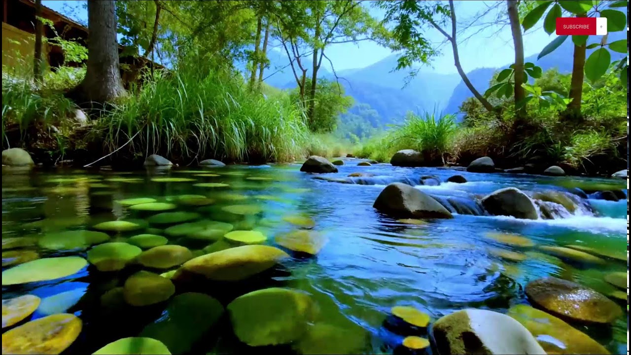 Your Brain Will Relax Immediately 🎹 Piano & River Sounds | 10 Hours