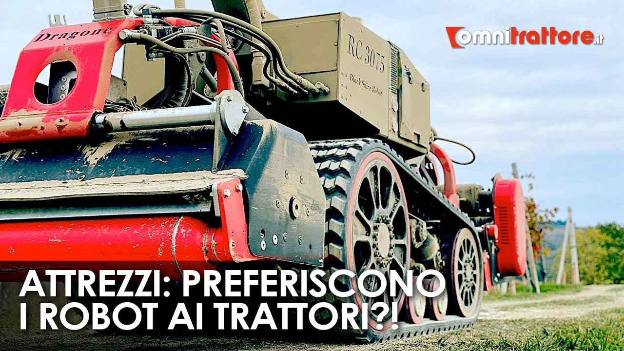 Trattore-robot Black Shire EC 3075 cingolato e autonomo: come funziona