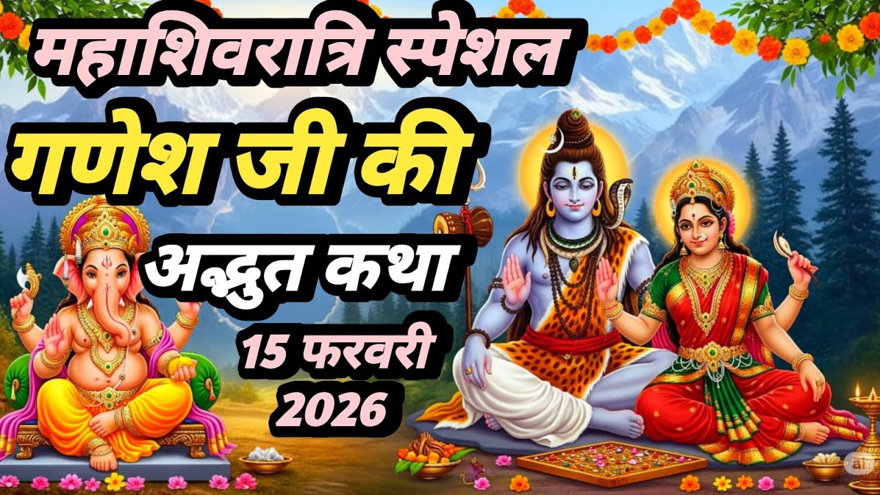 महाशिवरात्रि स्पेशल गणेश जी की अद्भुत कथा | Shiv Parvati Putra Ganesh Ji Ki Mahima Ganesh Katha 2026