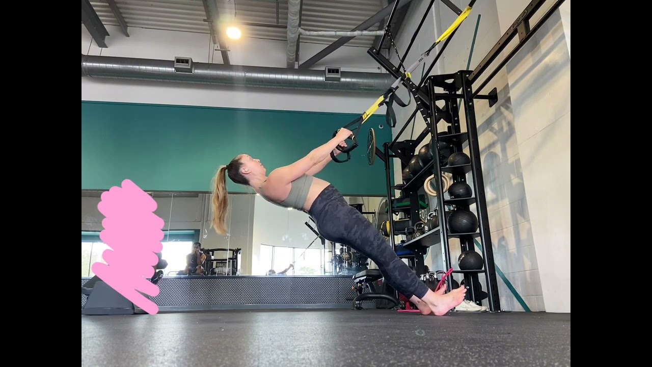 TRX Inverted Isometric Row (Short Lever Hold)
