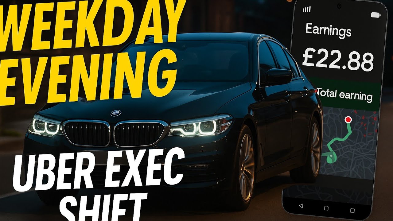 Why Did I Stop Posting On YouTube? What a Weekday Evening Looks Like as an Uber Exec Driver!