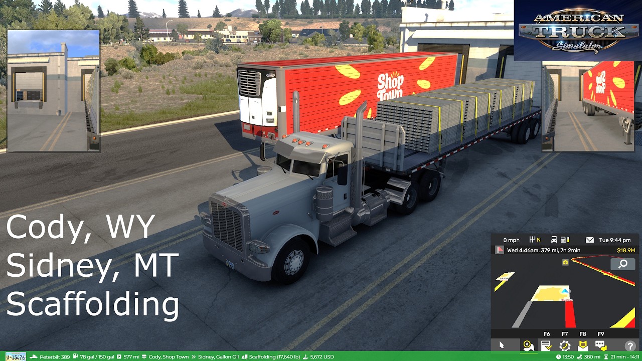 American Truck Simulator - Cody, WY - Sidney, MT
