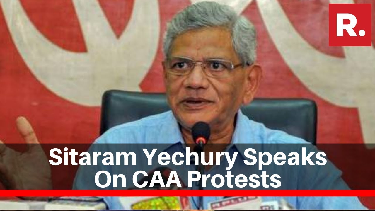 CPI(M) Leader Sitaram Yechury Speaks To Media Over The Ongoing Protests Against CAA