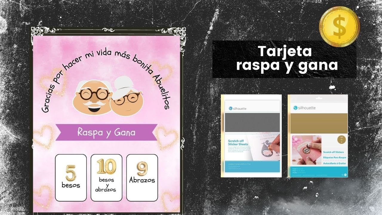 C&oacute;mo hacer una tarjeta raspa y gana en silhoutte studio?