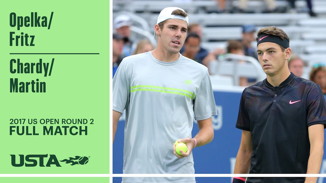 Opelka/Fritz vs. Chardy/Martin Full Match | 2017 US Open Round 2