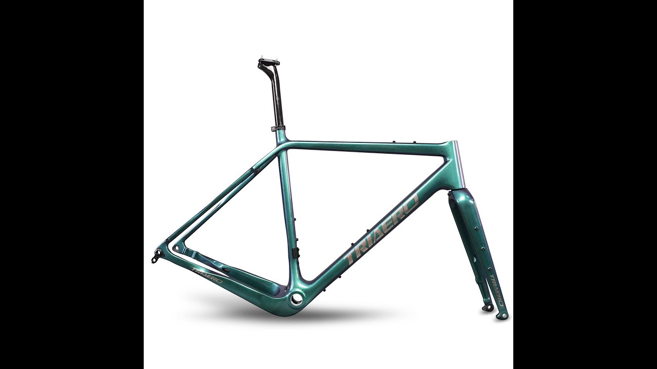 ICAN X-gravel frame in custom paint Chameleon 19818C