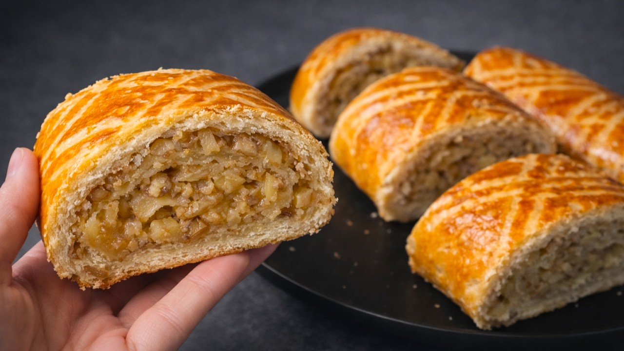 Dieses alte deutsche Rezept ist BESSER als viele moderne! Nussstrudel ohne Risse, einfache Technik!
