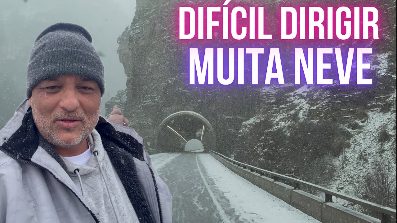 Muita neve no Colorado e ficou difícil dirigir 