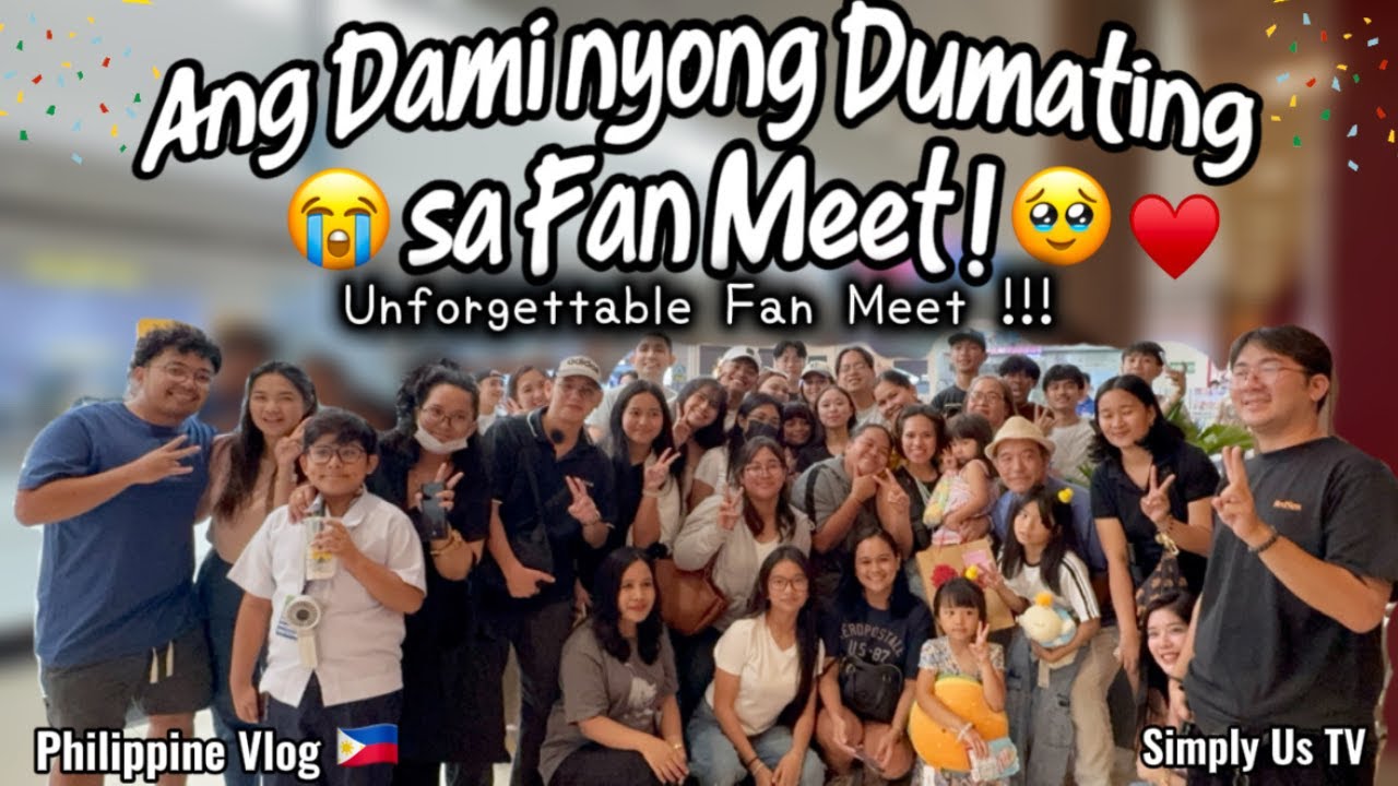 Grabe! Ang Dami N`yong Dumating 😭♥️ | Unforgettable Fan Meet sa Pinas🇵🇭
