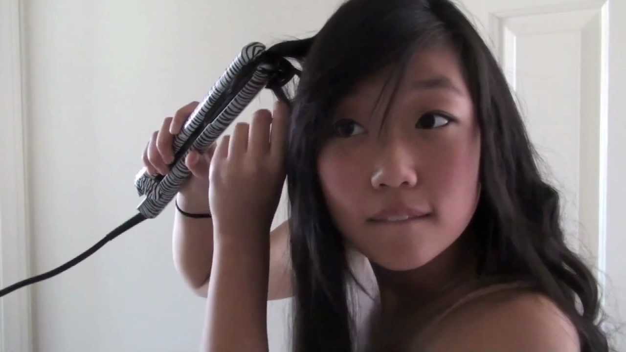 Textured Waves / Pin Curls with a Flat Iron (o: