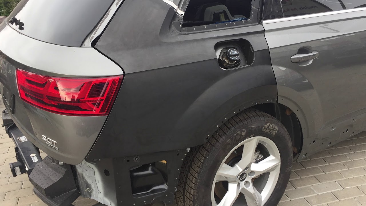 audi Q7 blacharka body repair nitowanie karoserii aluminiowej
