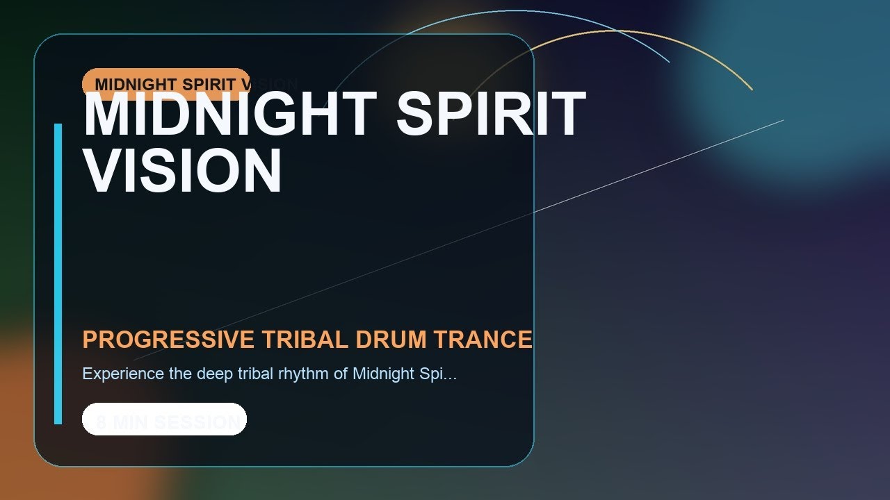 Midnight Spirit Vision | Progressive Tribal Drum Trance | Shamanic Ritual Trance Music 110 BPM