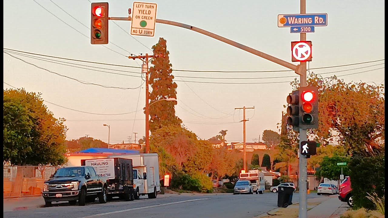 New Changes Made To These SD Traffic Signals (Waring Rd & Orcutt Ave)