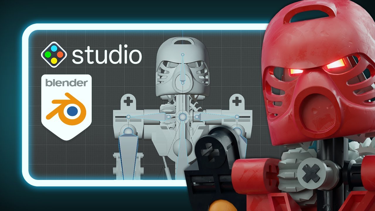 Bionicle 3D Workflow (Stud.io + Blender)