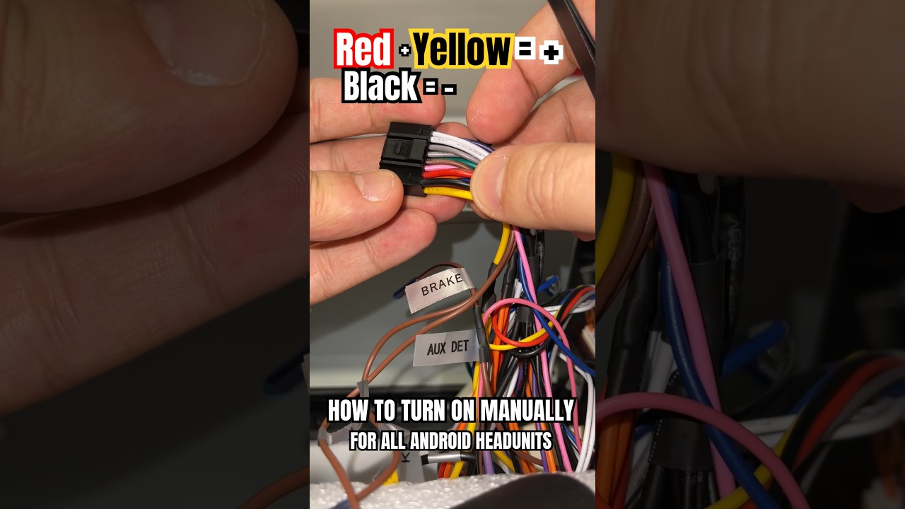 How to Turn On Any Android Headunits With A Wall Adapter | Wire Diagram + and -