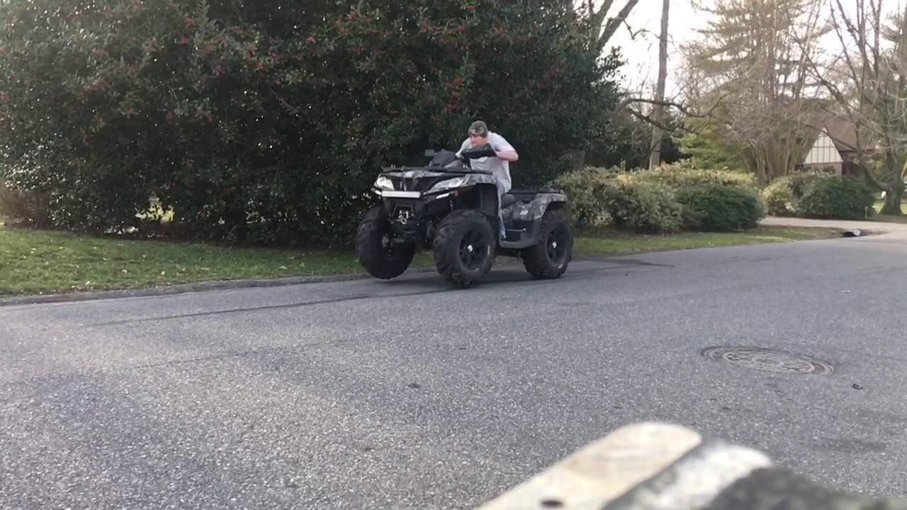 CFMOTO CForce 800 Launch Control in Slow Motion