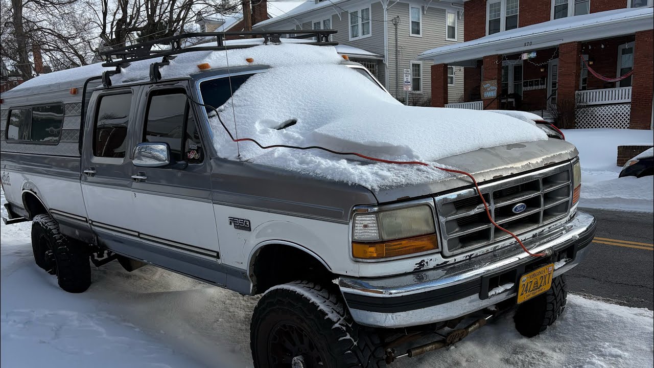 Solar Panel Install On My 1997 F350!! Overland Build Update