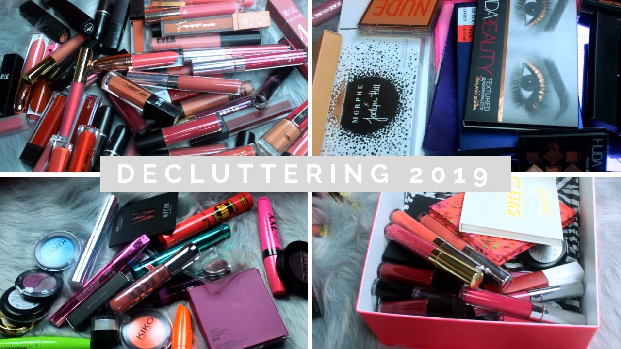 DECLUTTERING DELLA MIA MAKEUP COLLECTION 2019 | SI' AVETE LETTO BENE 😅