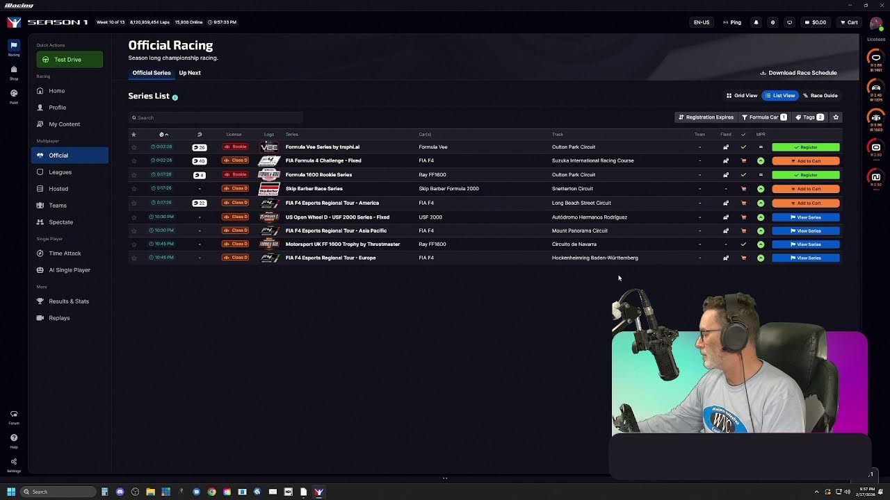 Nighttime Thrills: Adventures in iRacing Episode 32