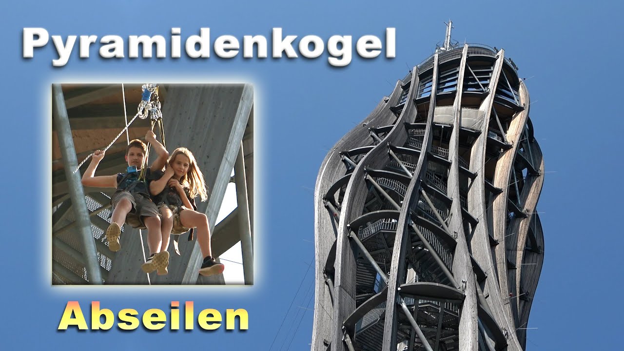 Pyramidenkogel | Abseilen vom Pyramidenkogel am Wörthersee in Kärnten - Wörthersee von oben