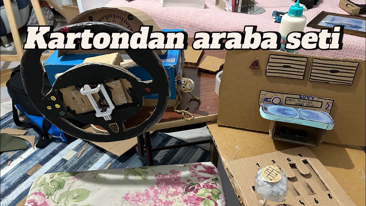 Kartondan araba setim