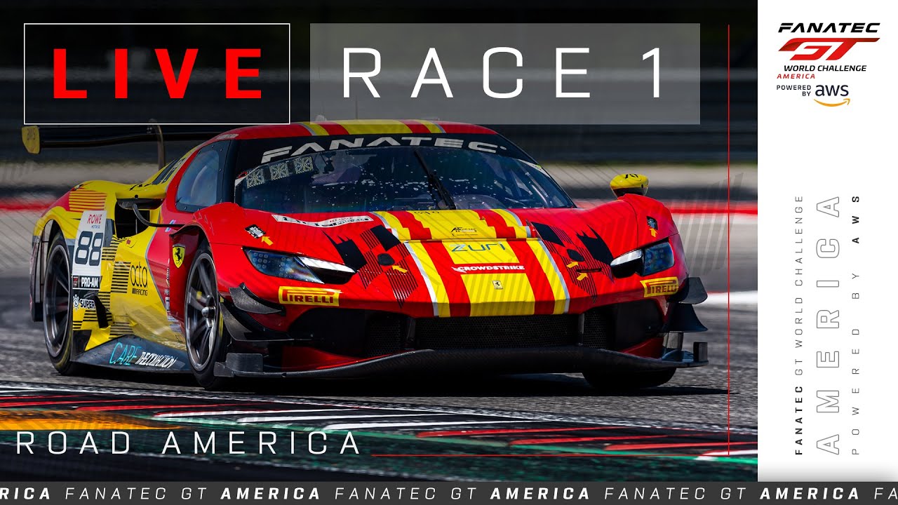 LIVE | Race 1 | Road America | Fanatec GT World Challenge America powered by AWS 2024