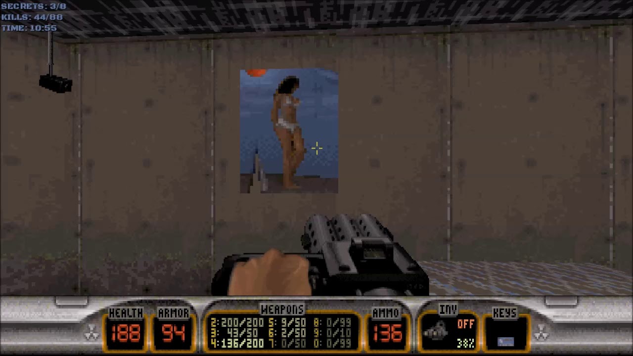 Duke Nukem 3D (100%) Walkthrough (E1L2: Red Light District)