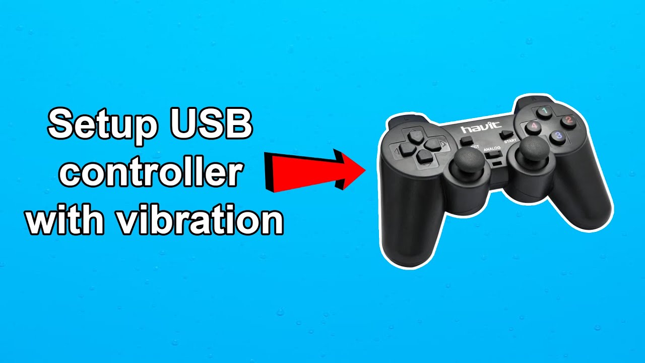 How to setup USB controller with vibration