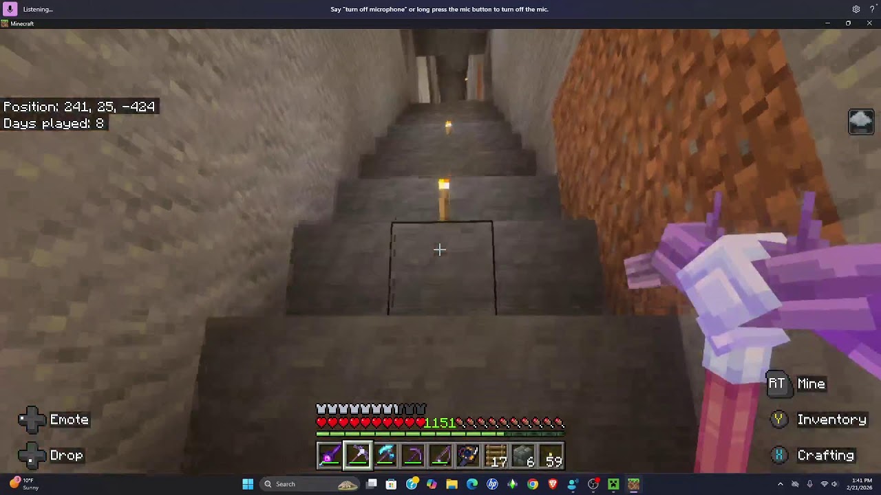 Minecraft Worlda PC is sill running