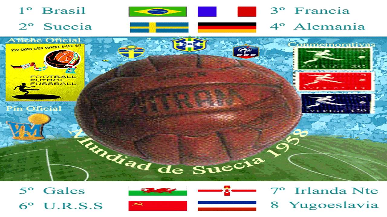 Mundial Suecia 1958 World Cup - M&uacute;sica - Composici&oacute;n Gr&aacute;fica  (No hab&iacute;a canci&oacute;n oficial)