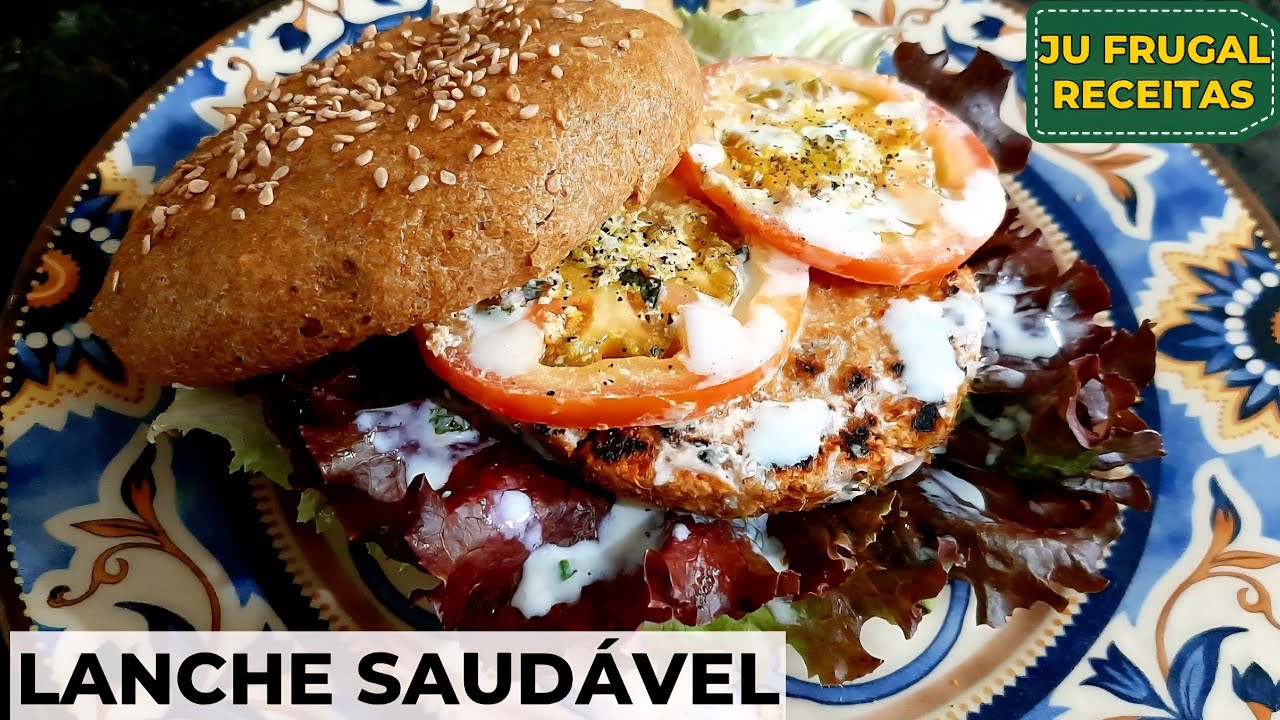 Como Fazer PÃO DE HAMBURGUER INTEGRAL + HAMBURGUER DE ATUM FÁCIL (Passo a Passo Completo)