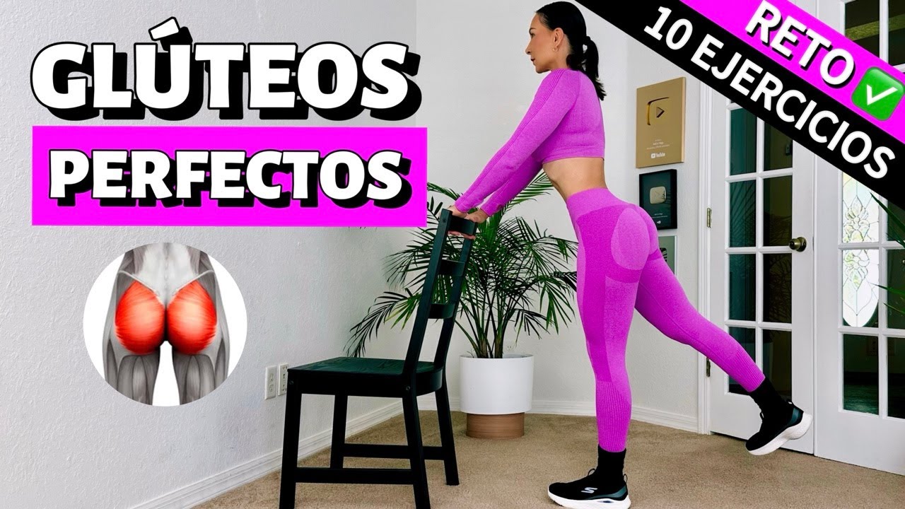RETO 10 mejores EJERCICIOS para AUMENTAR MASA MUSCULAR de los GLÚTEOS en 7 días | en casa y sin peso