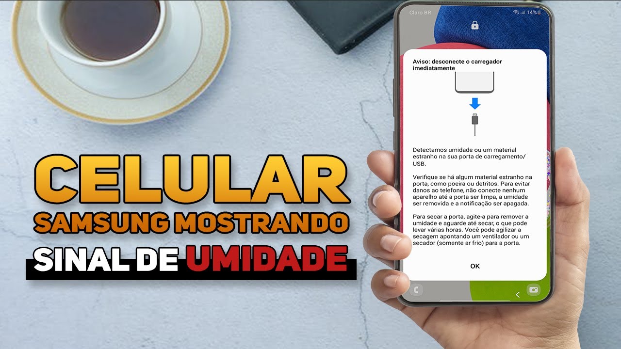 🔸 Como remover aviso de umidade na porta do carregador Samsung ⁞ sem ter molhado ( PT - BR )