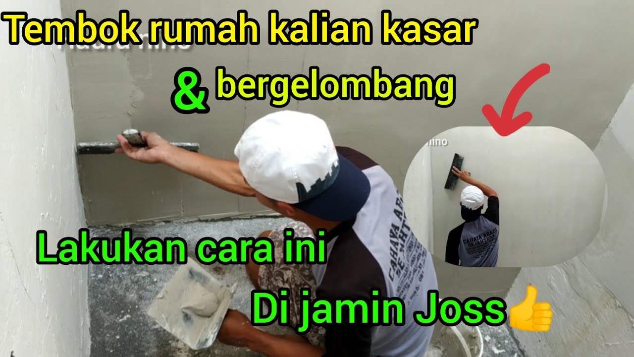 cara repairing plamir tembok kasar menjadi sangat halus