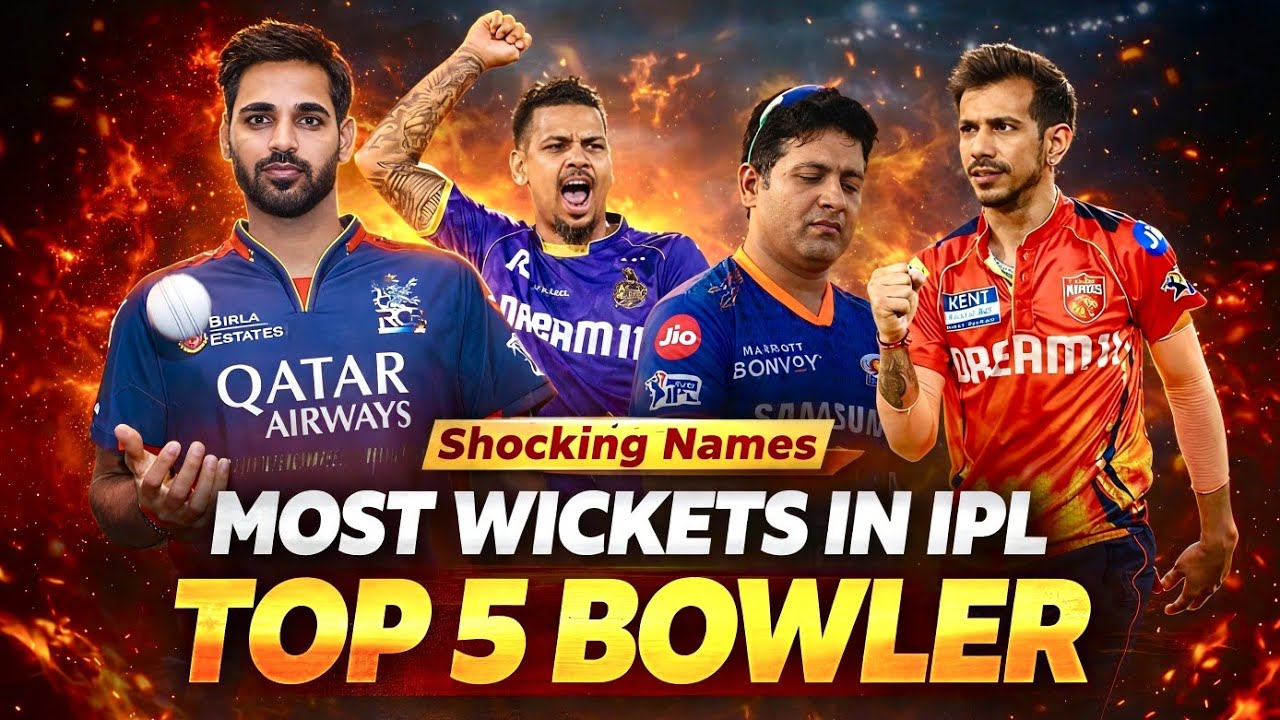 IPL 2026 : Top 5 Bowlers in IPL History 🏏 | Most Wickets Record Holders!