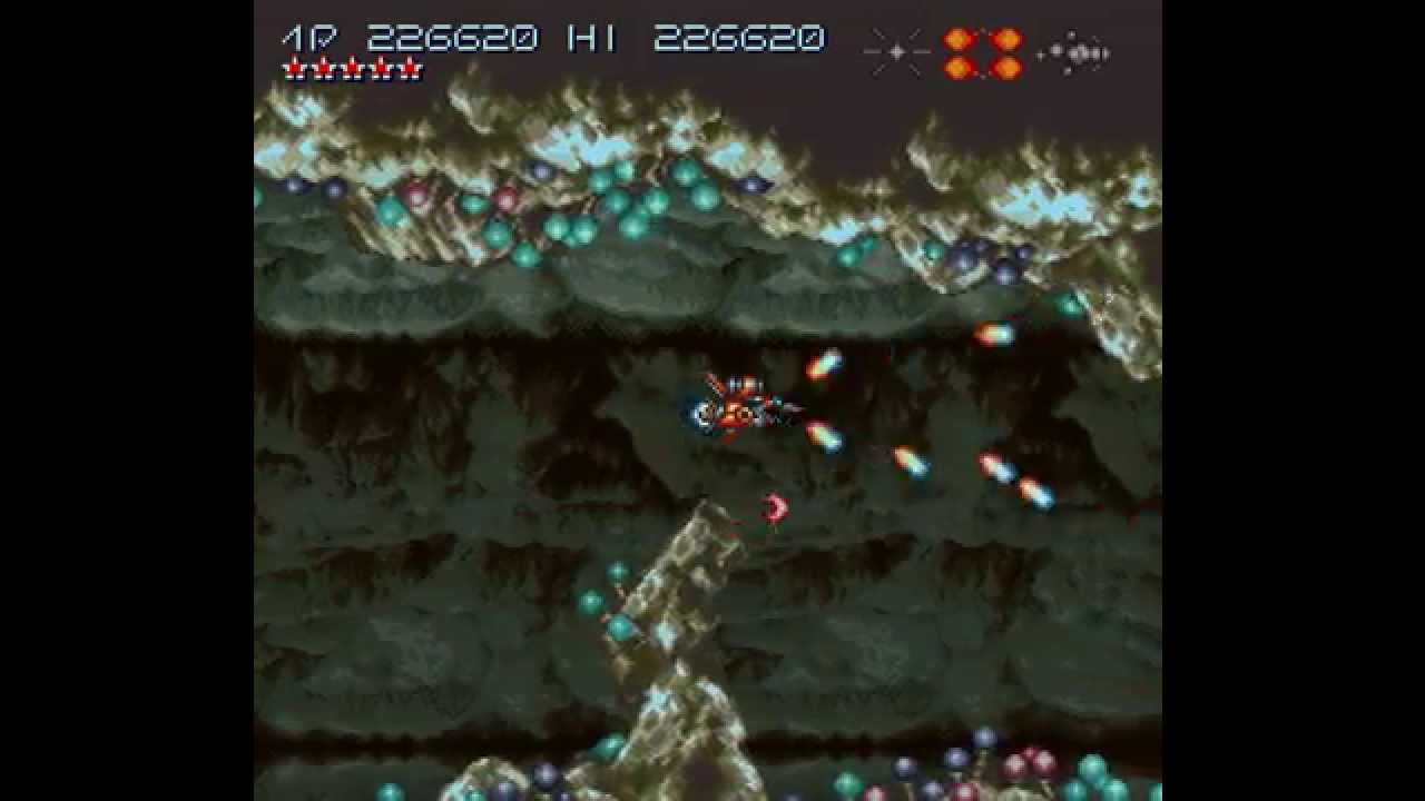 Axelay (SNES) - 2-ALL Hard + Hardest, 1CC, 60 fps