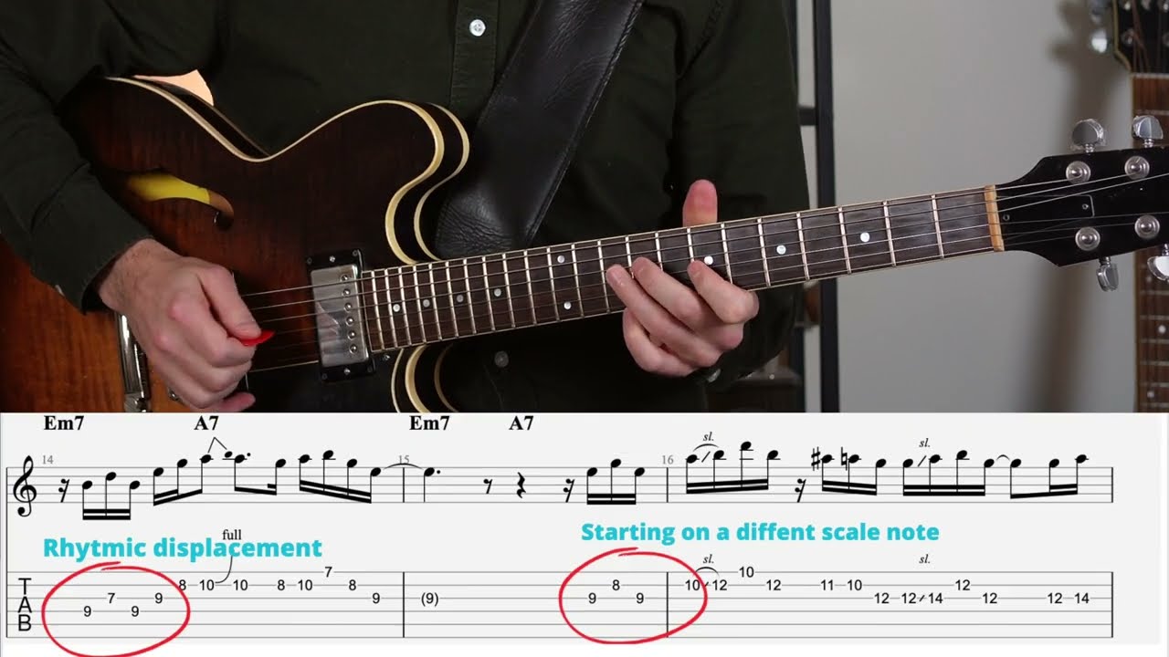 Developing licks through a solo