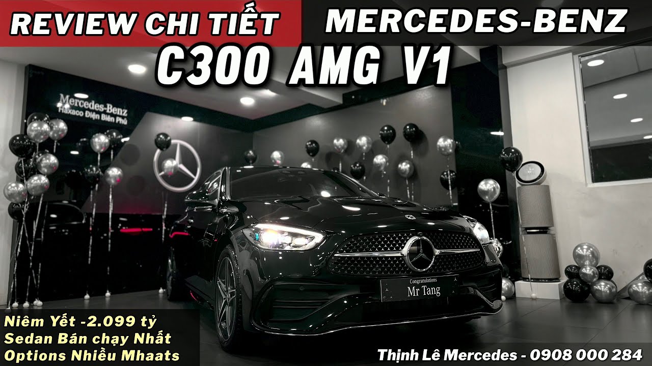 Chi Tiết Mercedes C300 AMG 2024 Màu Đen Sang Trọng | Mẫu Sedan Bán Chạy Nhất Trong Phân Khúc Xe Sang